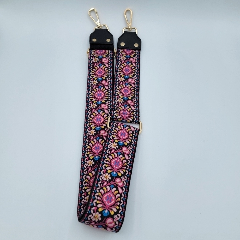 Adjustable Crossbody Strap Pink Floral NWOT #2180 - Picture 6 of 12
